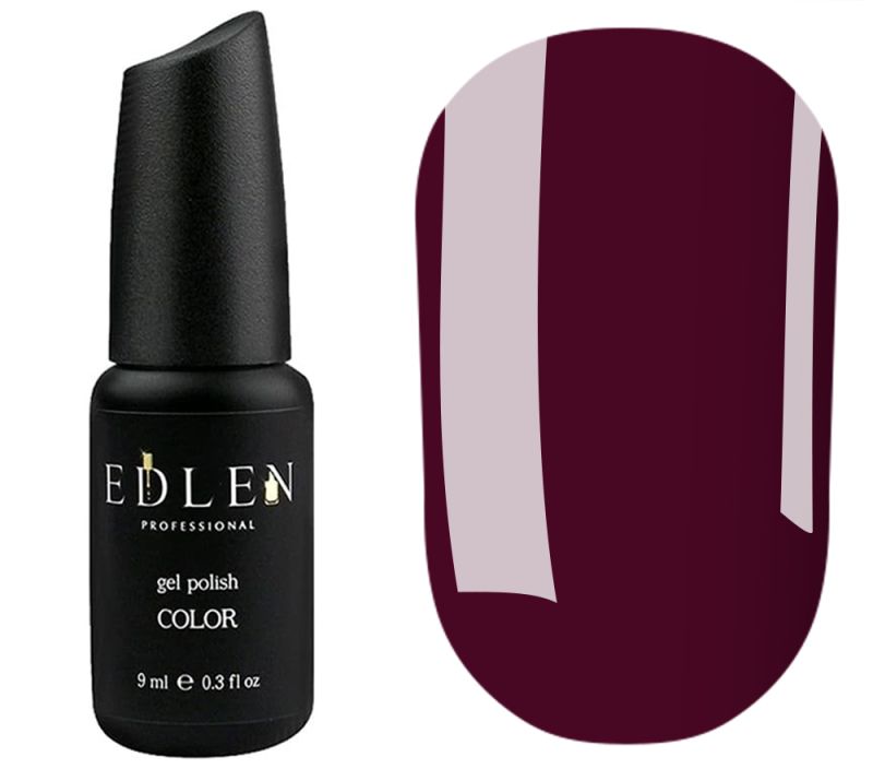 Edlen Gel polish for nails 082 (light burgundy, enamel), 9 ml