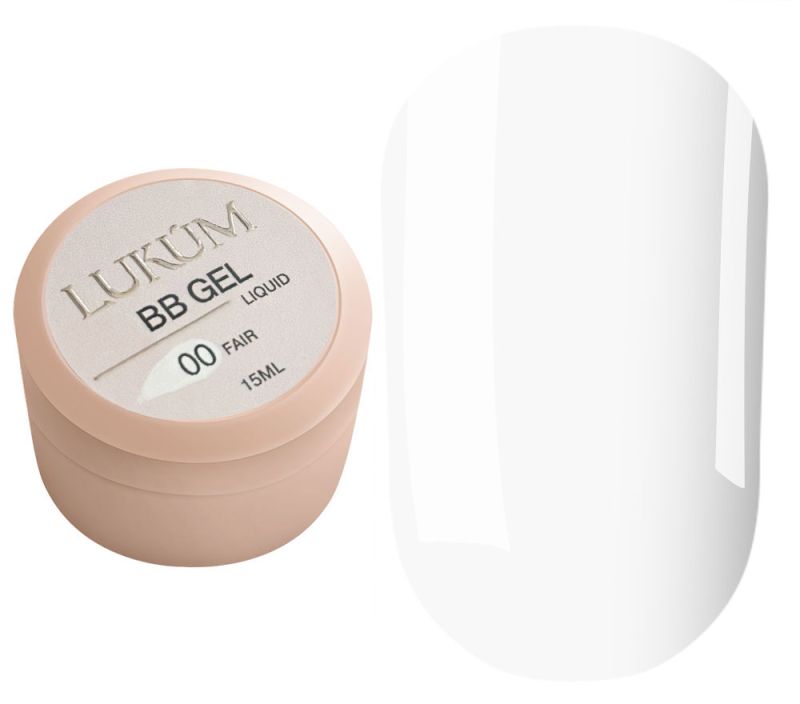 Lukum Гель для нігтів BB Crem Gel №00 Fair, 15 мл
