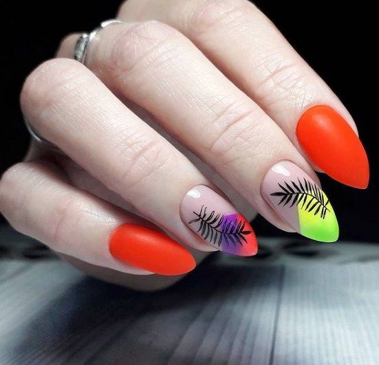 Гель-лак NUB 001 Hawaiian Sunset (яскраво-помаранчевий, емаль), 8 мл