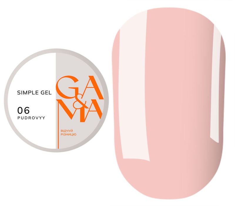 GA&MA Gel sample Simple gel 006 Pudrovyy, 30 ml
