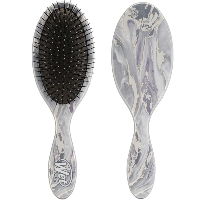 WET BRUSH Hair brush ORIGINAL DETANGLER - Metallic Marble - Silver