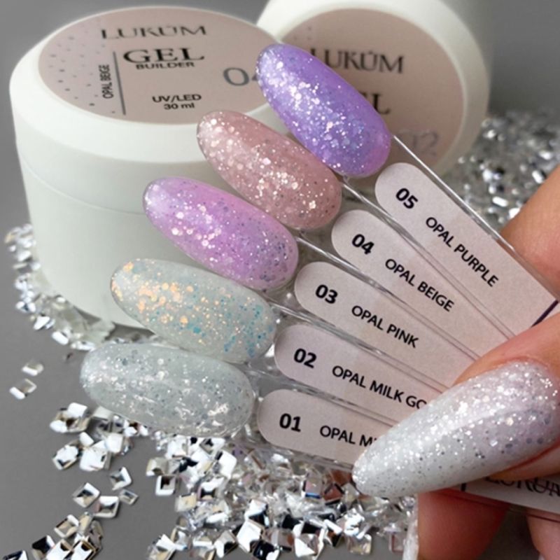 Lukum Гель для ногтей Builder Gel Opal №03 Pink, 30 мл