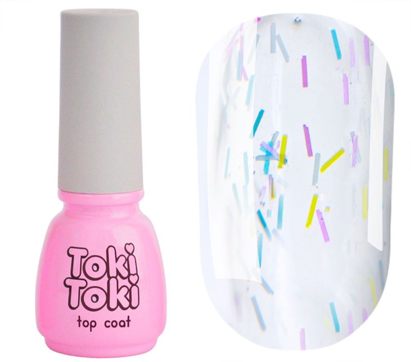Toki Toki Top for nails without a sticky layer Confetti Top, 5 ml