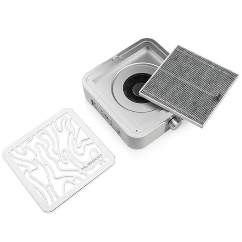 MUSSON Витяжка для манікюру та педикюру X 2 SILVER на 72W (гарантія 24 місяці)
