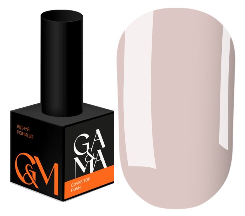 GA&MA Top for camouflage gel polish Cover top Posh, 10 ml