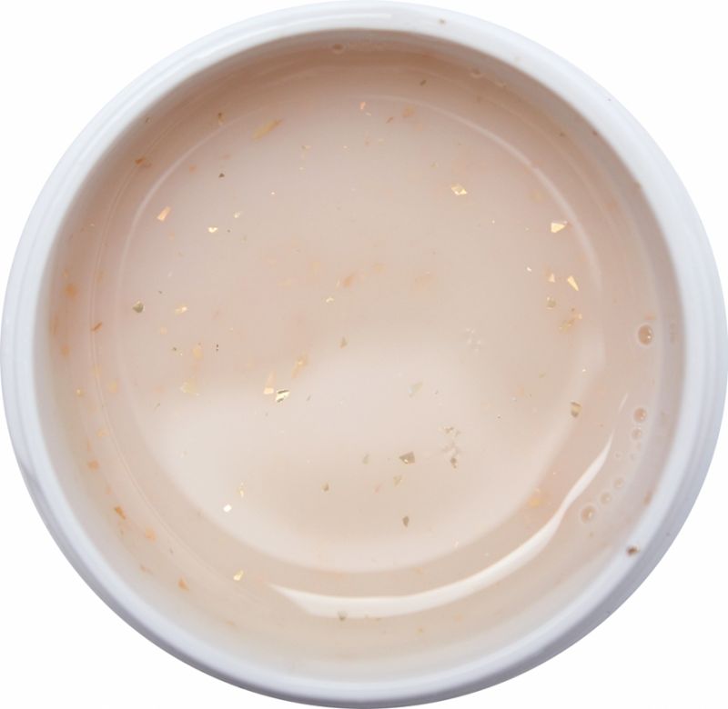NailApex Dust-free gel COMFORT GEL No. 9 (milk beige with flakes), 30 ml