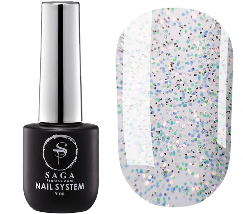 SAGA professional Top without a sticky layer CRUSH 08, 9 ml