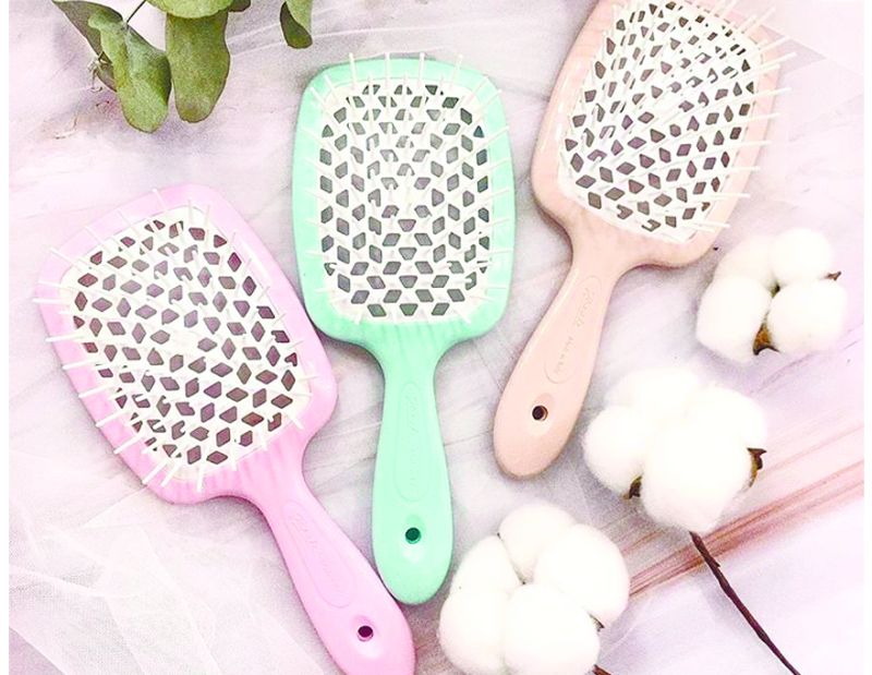 Janeke Superbrush Hair Brush Tiffani with White