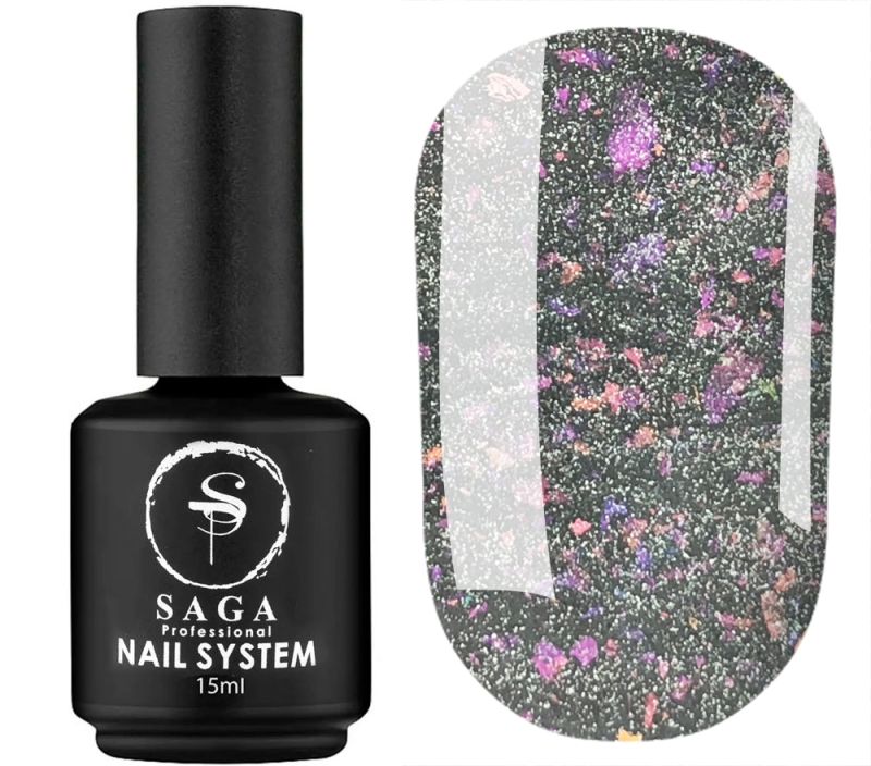 SAGA professional гель-лак CAT SHINE 09, 15 мл