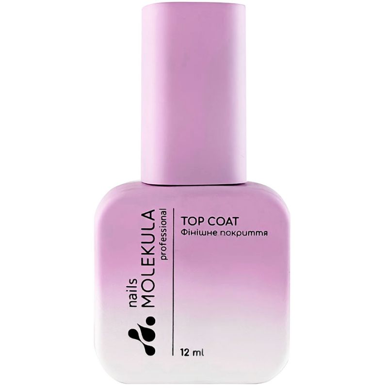 Molekula Топ для ногтей без липкого слоя Rubber No Sticky Top Coat, 12 мл