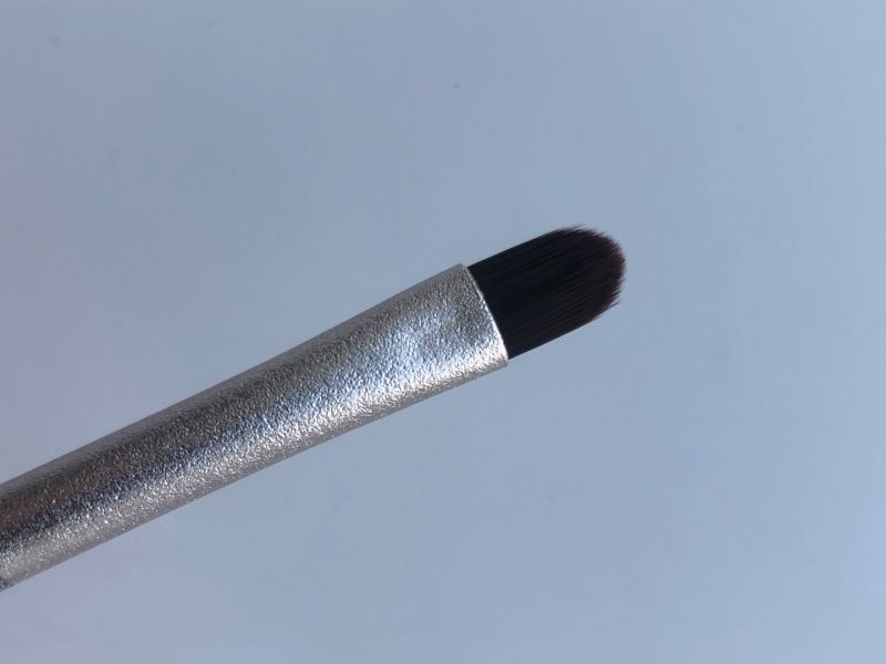 Makeup brush set 10 pcs, with silver sequins