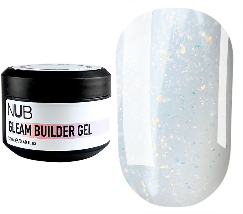 NUB Гель для ногтей Gleam Builder Gel №01, 12 мл