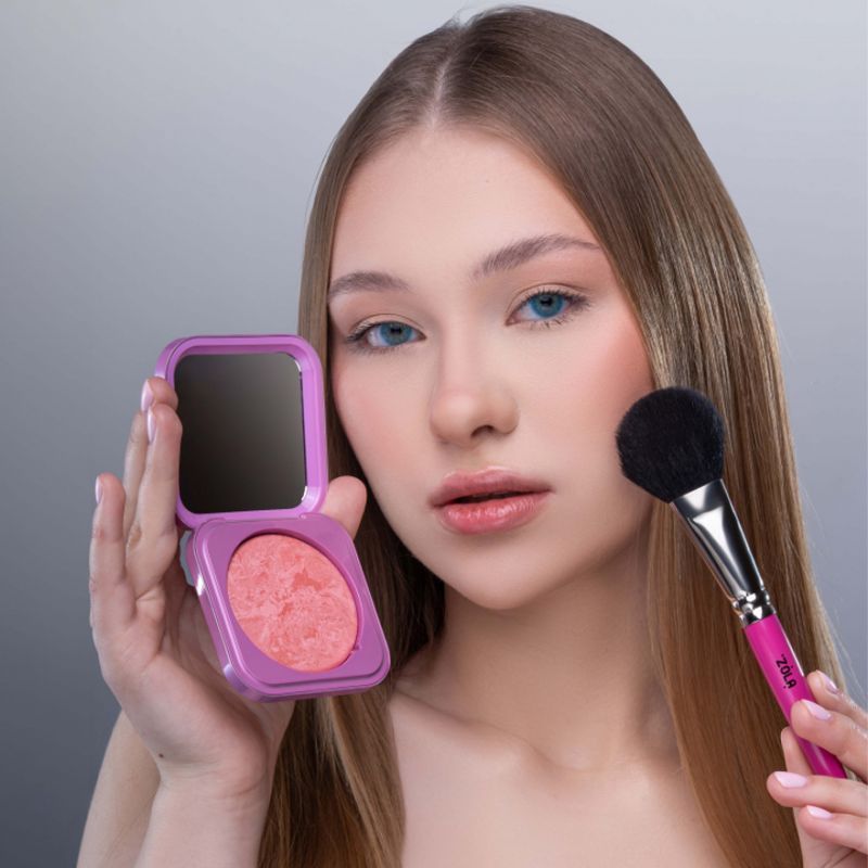 ZOLA Румяна Velvet Blush Glow 01 Кораловый Сон Dream Coral, 8.5 г