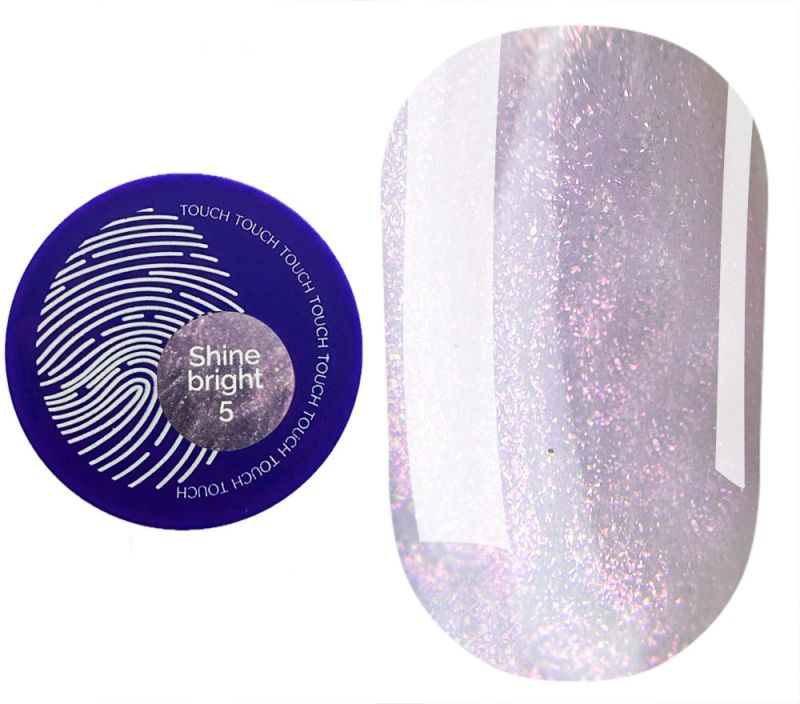 Touch Гель для ногтей Builder Gel Shine Bright 05, 15 мл (без кисточки)