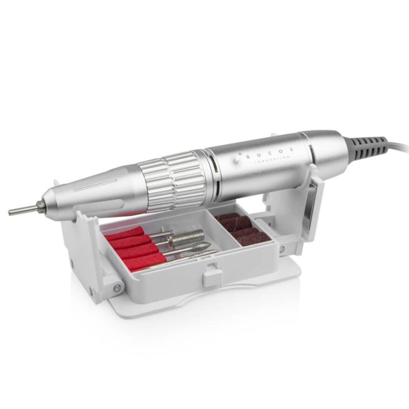 BUCOS Машинка для манікюру та педикюру Nail Drill X3 PRO WHITE PEARL (65W/35000 об.), (гарантія 12 місяців)