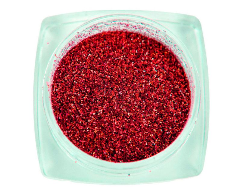 Komilfo spangles 036, size 0.08 mm, (bright red) E2.5 g