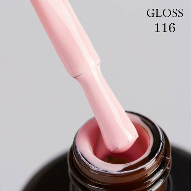 Гель-лак GLOSS 116 (рожево-молочний), 11 мл