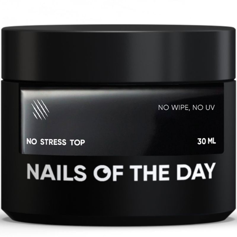 Nails Of The Day Glossy nail top without sticky layer and without UV filters No stress top no wipe, 30 ml