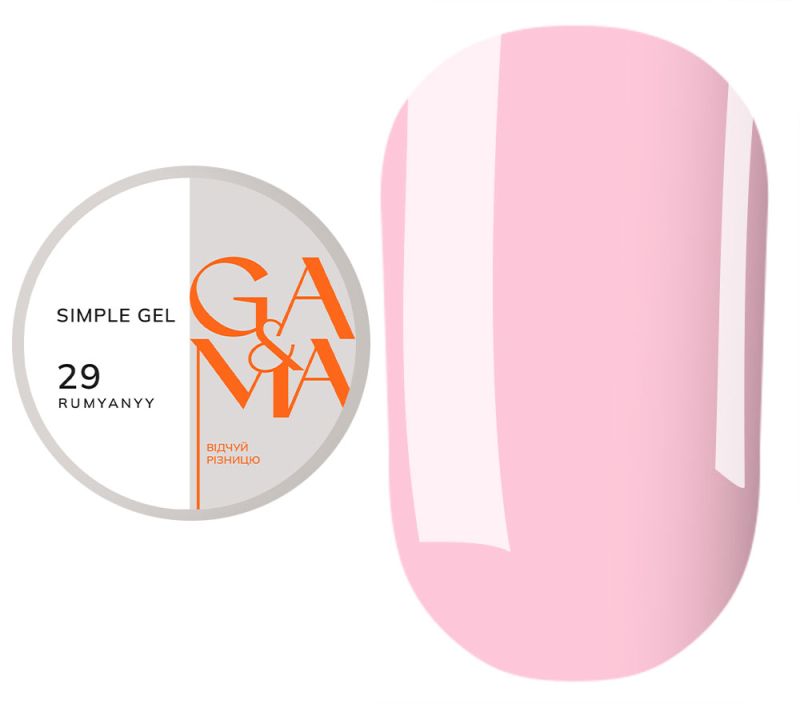 GA&MA Simple gel 029 Rumyanyy, 30 ml