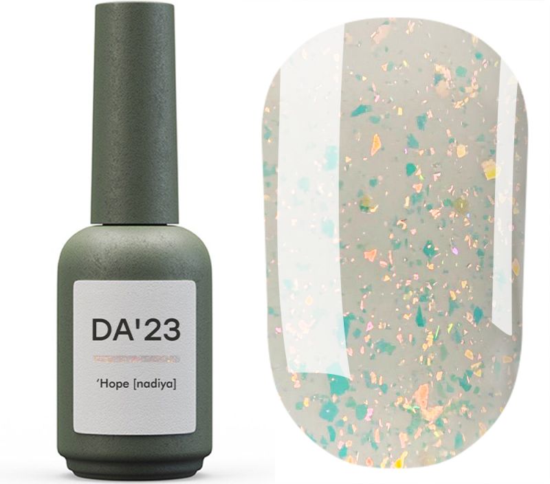 DA_23 Top with gold leaf without sticky layer Hope [nadiya], 14 ml