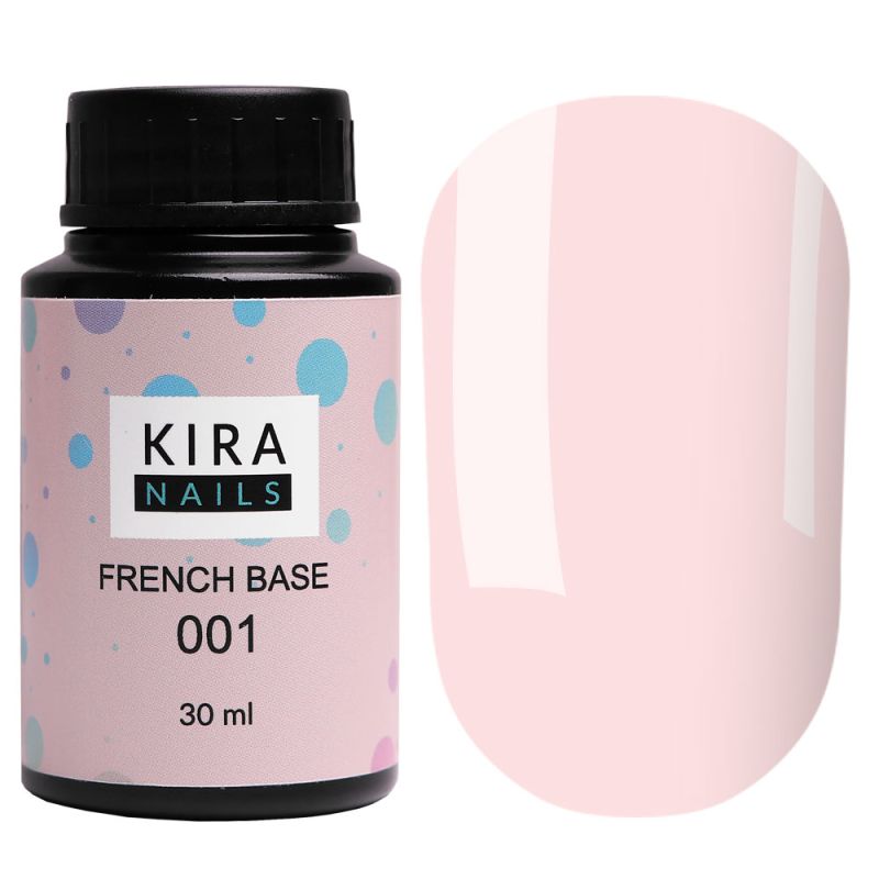 Kira Nails French Base 001 (light pink), 30 ml