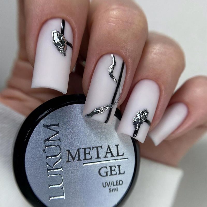 Lukum Гель для ногтей Metal Gel, 5 мл