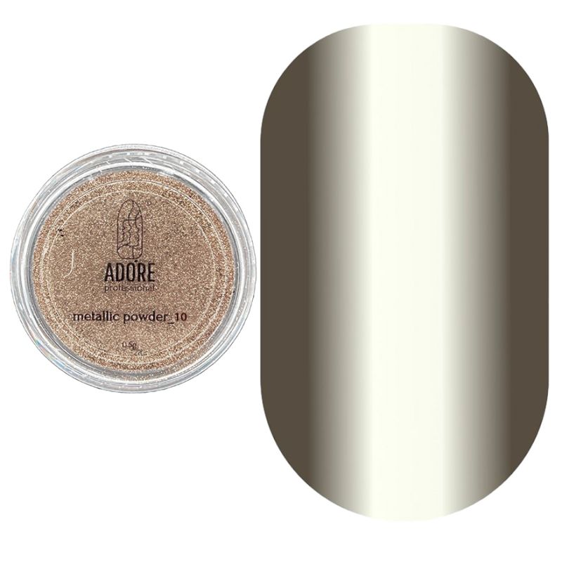 ADORE Хромированная пудра для ногтей Metallic Powder №10, 0,5г