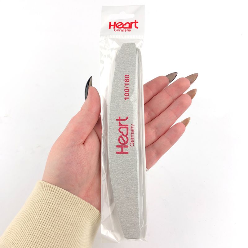 HEART Nail buff file Half 100/180, semicircle