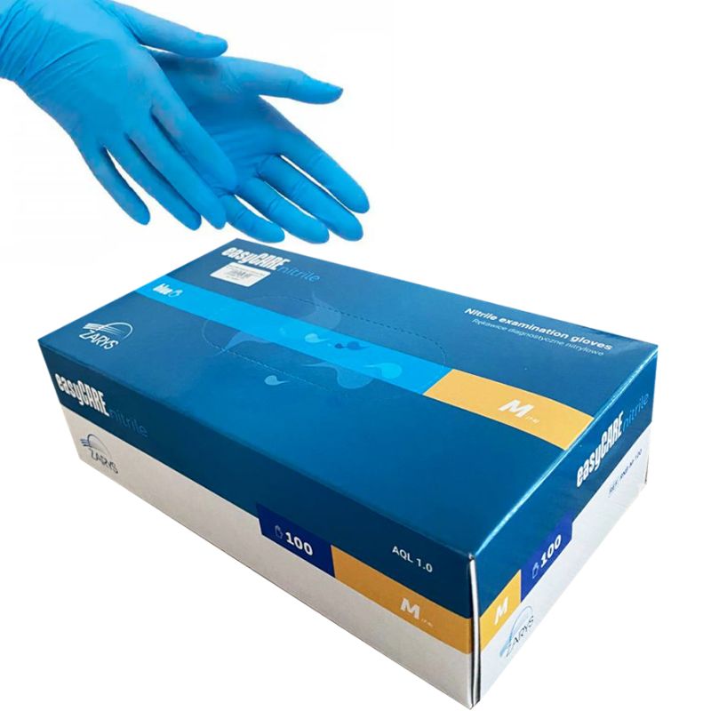 easyCARE Рукавички нiтриловi Blue (M) 100шт/уп (50 пар), щiльнiсть 4 г