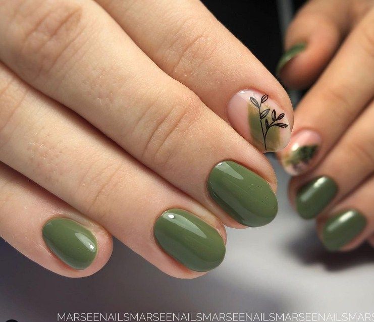 Гель-лак MOON FULL color Gel polish №213 (темно-оливковий, емаль), 8 мл