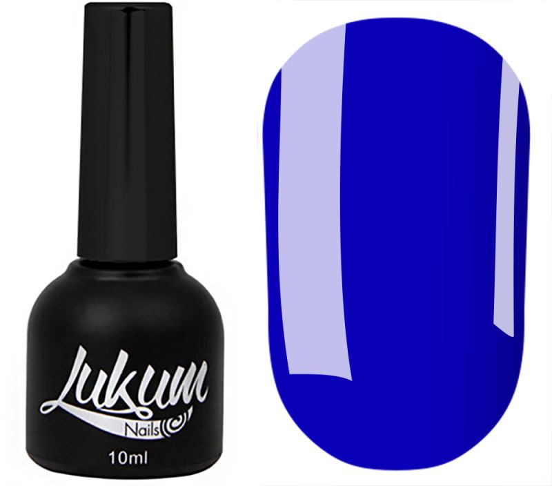 Гель-лак Lukum № 068 (электрический синий, эмаль), 10 мл
