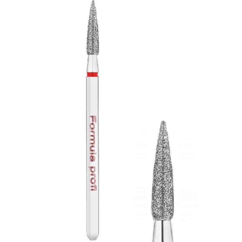 Formula Profi Cutter diamond flame sharp carrot (01071-23) Red, diameter 0.23