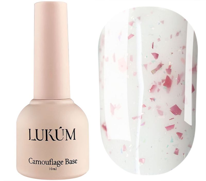 Lukum База для ногтей Crystal cover base №009, 10 мл