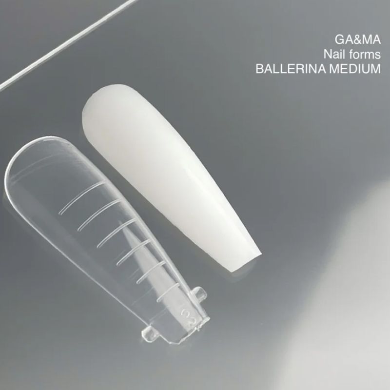 Ga&Ma Верхні форми Nails forms Ballerina Medium collaboration with