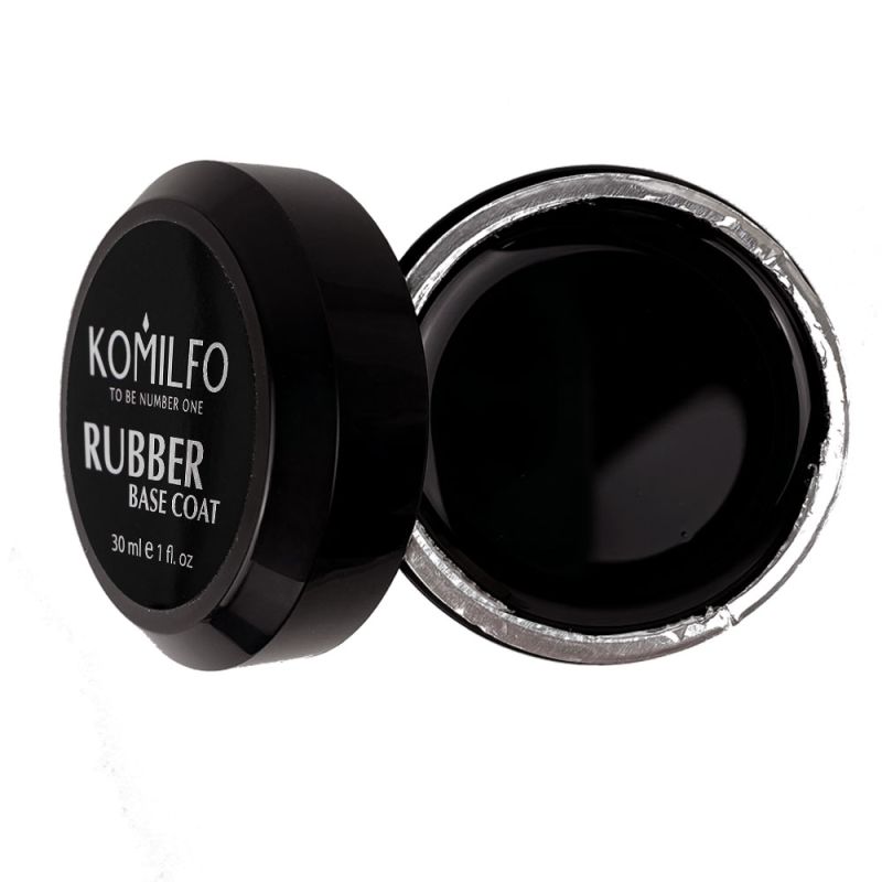 Komilfo Rubber Base Coat - каучукова база для гель-лаку, 30 мл (без пензлика)
