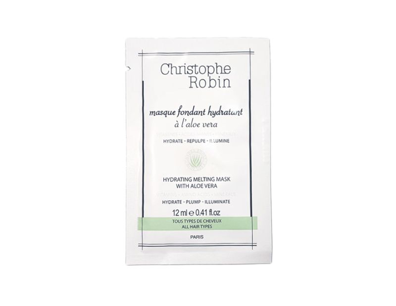 Christophe Robin Hydrating Melting Mask with Aloe Vera - a moisturizing  hair mask with aloe vera, 12 ml buy in AmoreShop