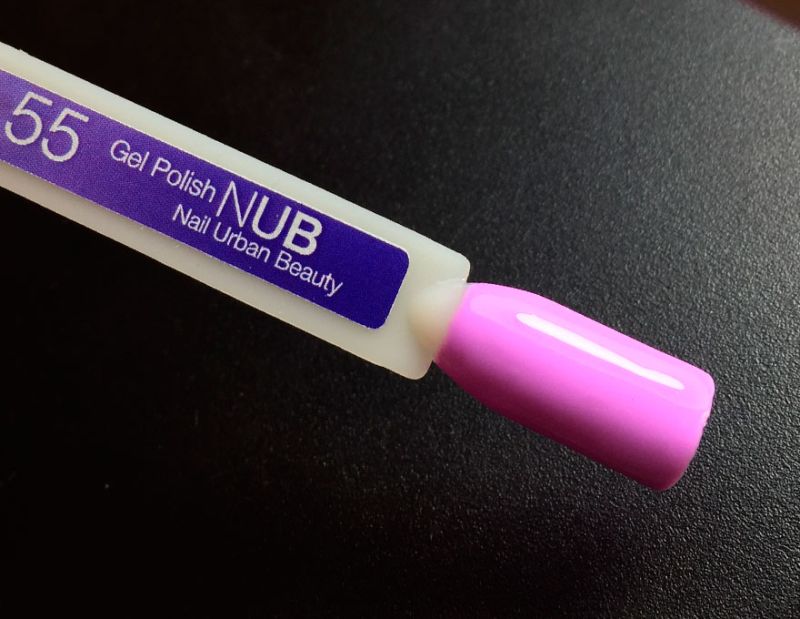 Гель-лак NUB 055 Where's Lora? (светло-фиолетовый, эмаль), 8 мл