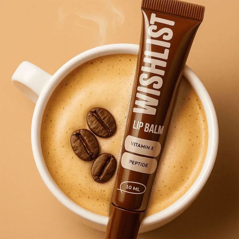 WISHLIST Бальзам-блиск для губ Lip Gloss Balm - Espresso Noir + Іграшка-брелок, 10 мл