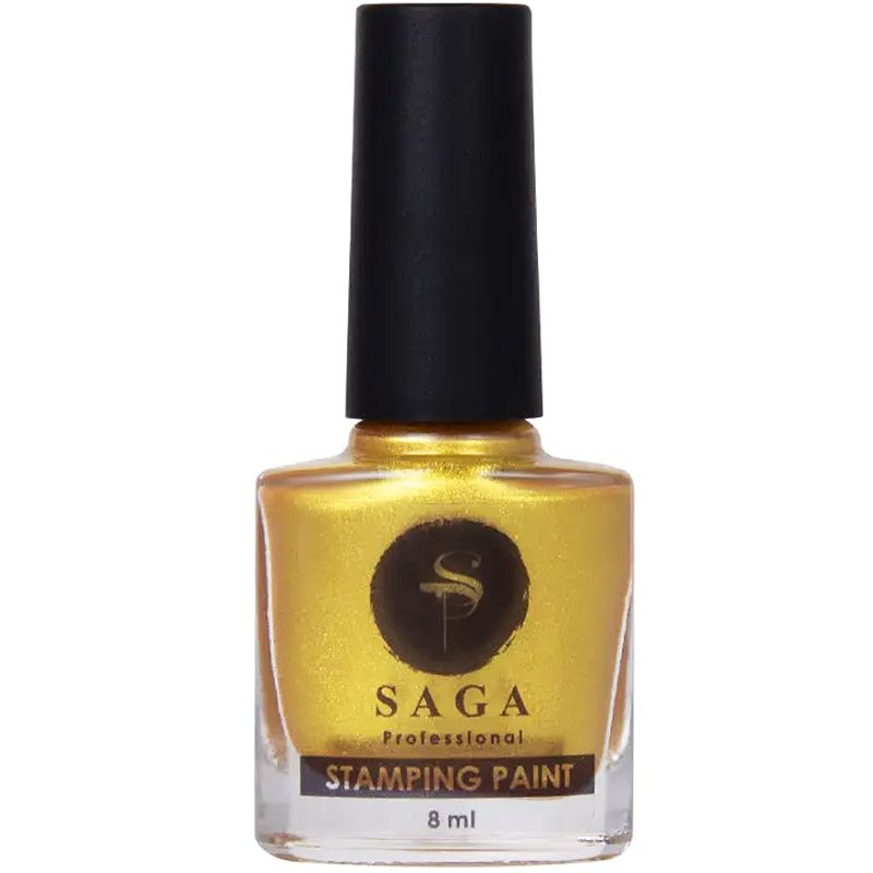SAGA professional lacquer for stamping 11 (gold, enamel), 8 ml