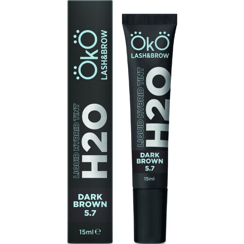 OKO Eyebrow and Eyelash Dye Liquid Hybrid Tint H20 Dark Brown 5.7, 15 ml
