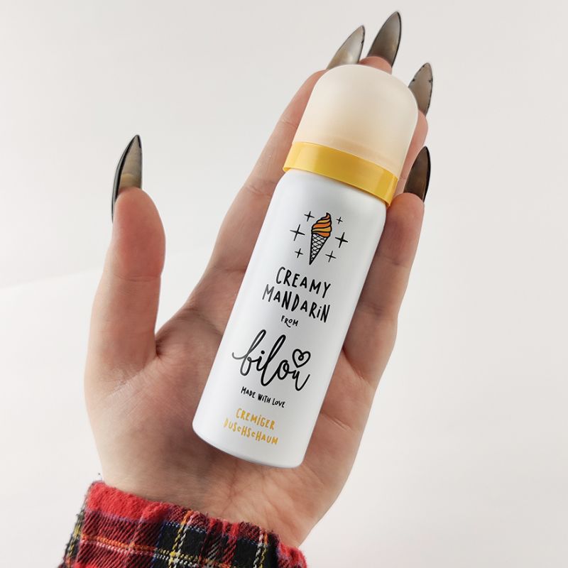 Bilou Mini shower foam Creamy Mandarin, 50 ml