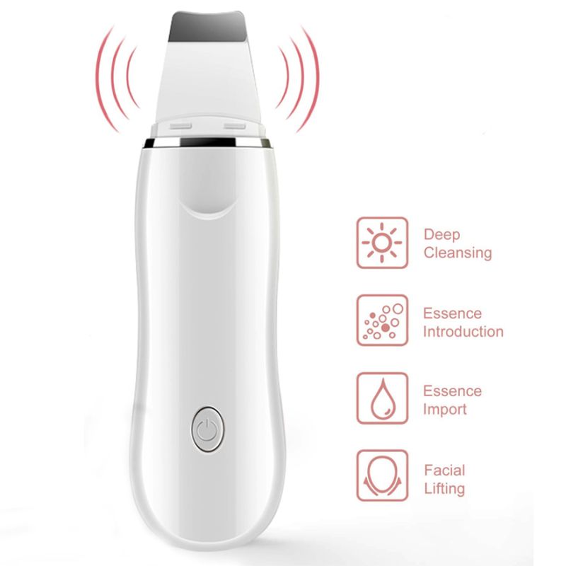 Ultrasonic scrubber KKS Beauty Facial Skin Scrubber, white