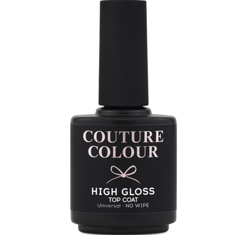 Couture Colour Top Coat High Gloss No Wipe - закріплювач для гель-лаку без липкого шару, 15 мл