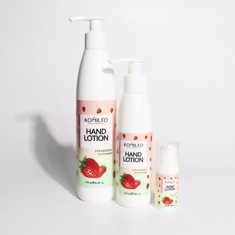 Komilfo Hand Lotion Strawberry - Strawberry Hand Lotion, 10 ml