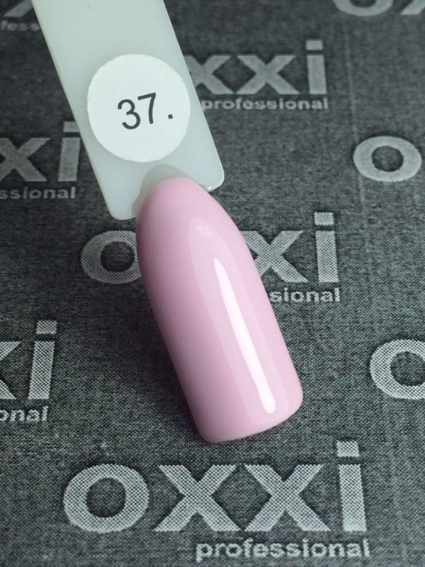 OXXI Гель-лак для ногтей №037 (светлый лилово-розовый, эмаль), 10 мл