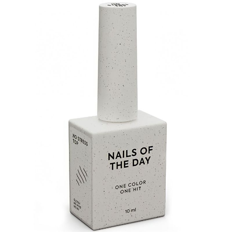 Nails Of The Day Glossy nail top without sticky layer and without UV filters No stress top no wipe, 10 ml