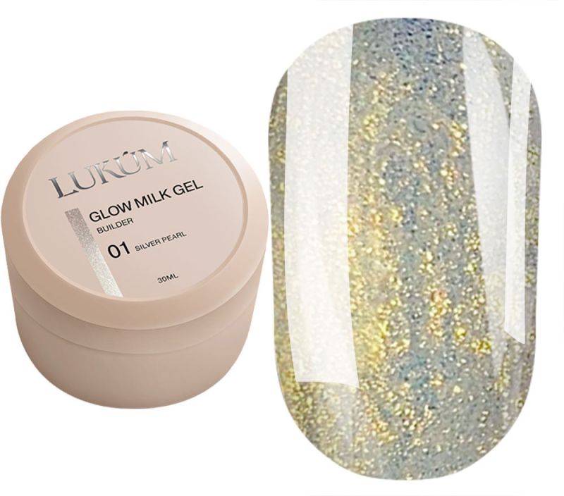 Lukum Гель для ногтей New Glow Milk Gel 01, 30 мл