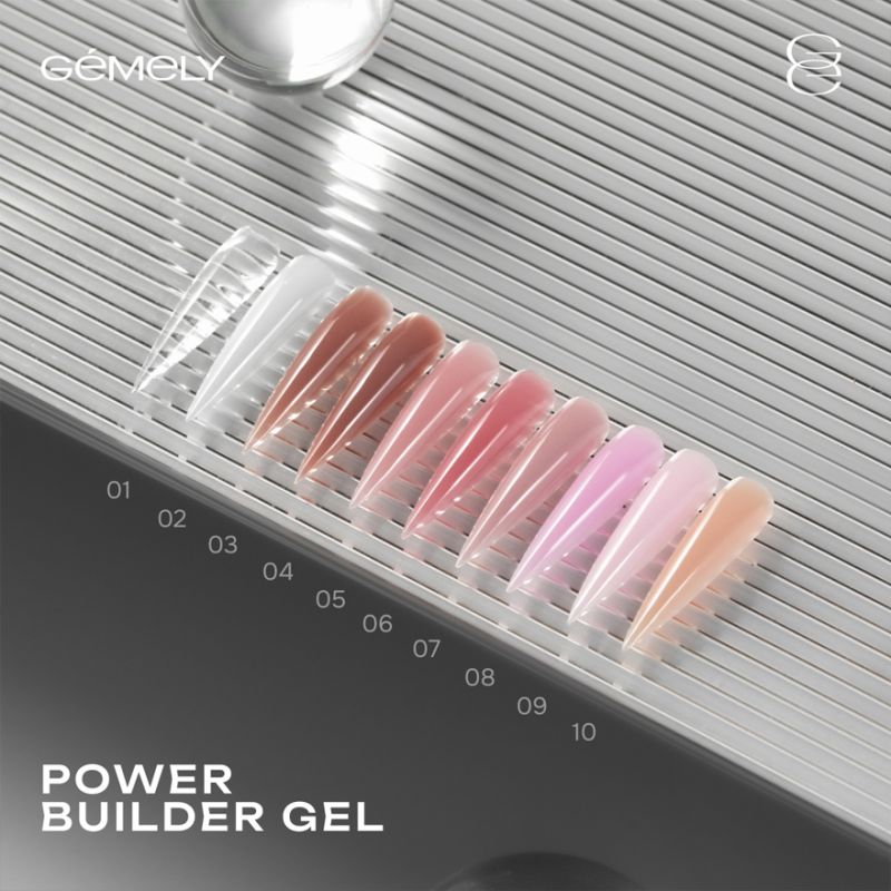  GÉMELY ex GA&MA Гель для нігтів Power Builder gel 001, 15 мл