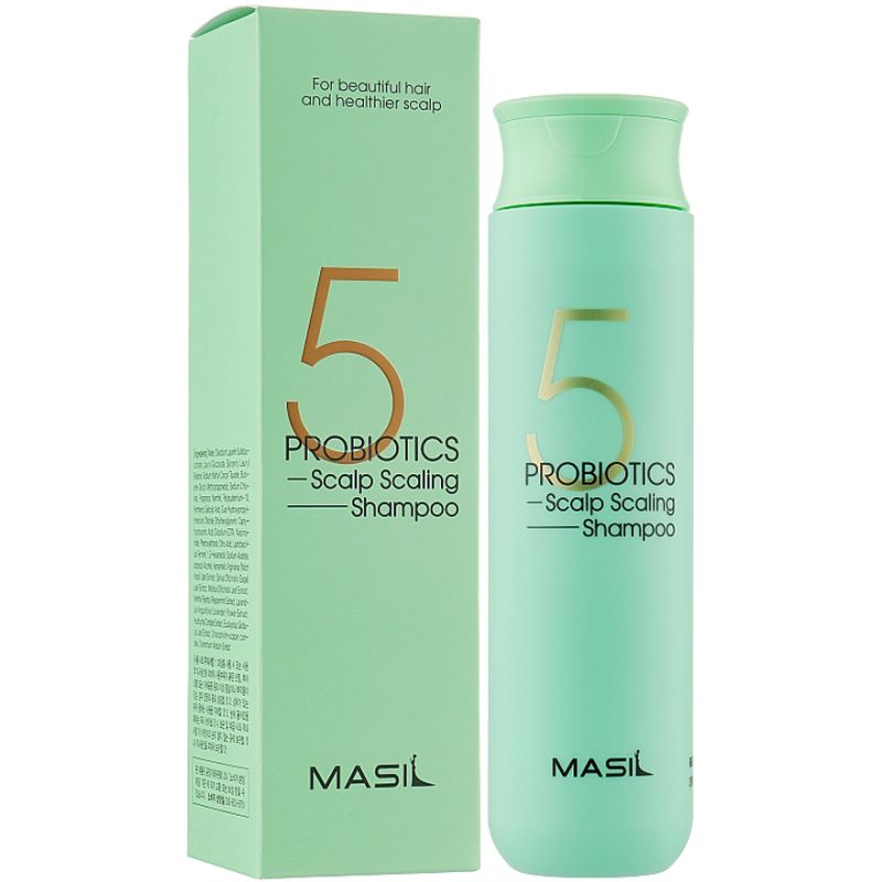 Masil 5 Probiotics Scap Scaling Shampoo - deep cleansing shampoo for hair with probiotics, 300 ml
