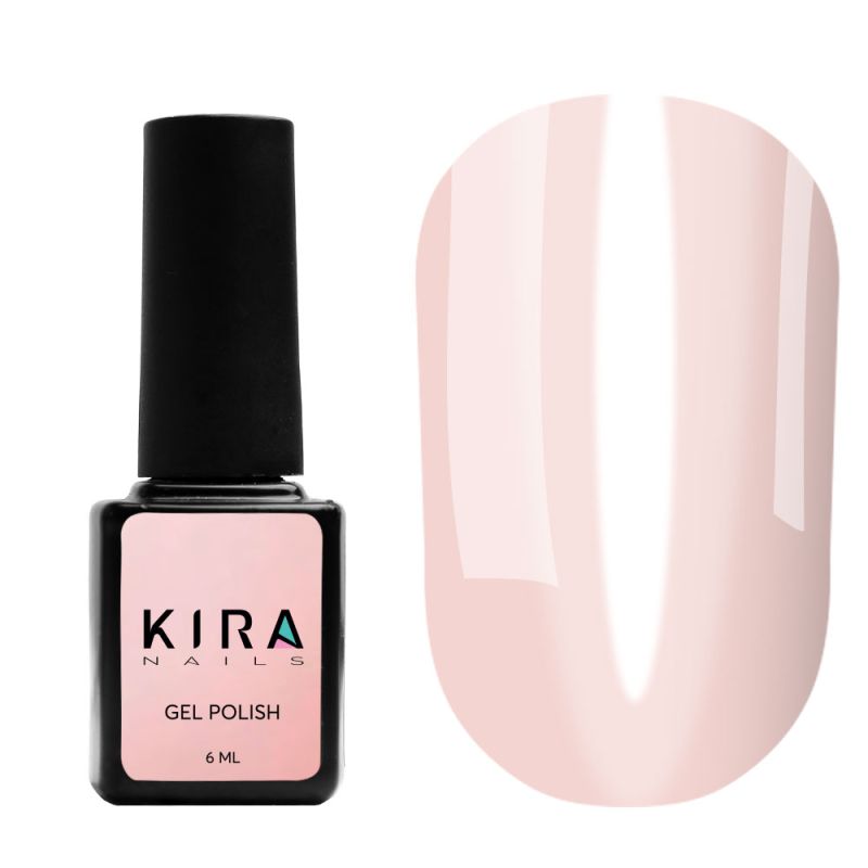 Kira Nails Vitrage gel varnish No. V19 (peach, stained glass), 6 ml
